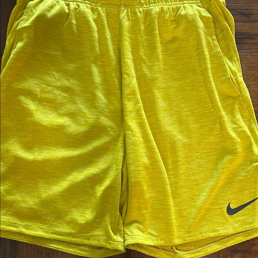 Nike Yellow Athletic Performance Shorts